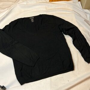 Ny&co women’s large black v neck sweater